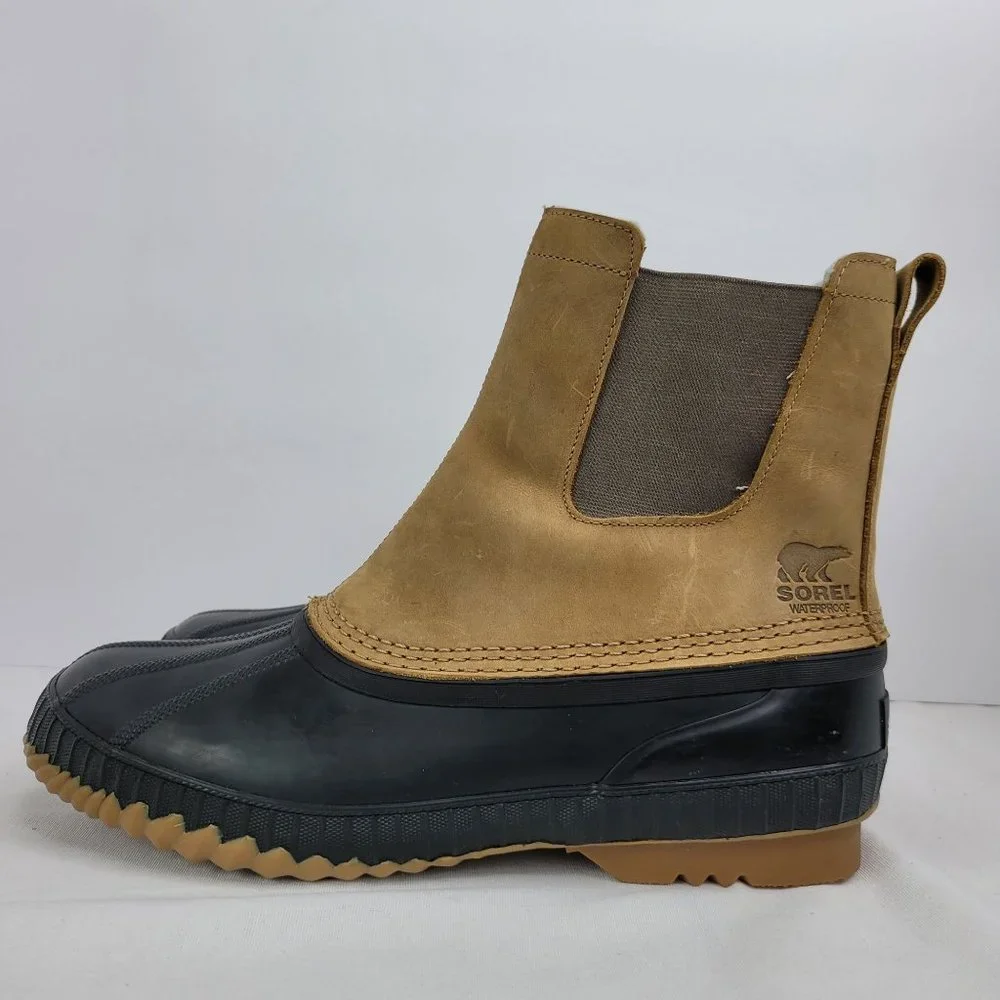 Sorel Cheyanne II Chelsea Boot Men's Black Elk NM2609-286 US Size 11.5 NWT
